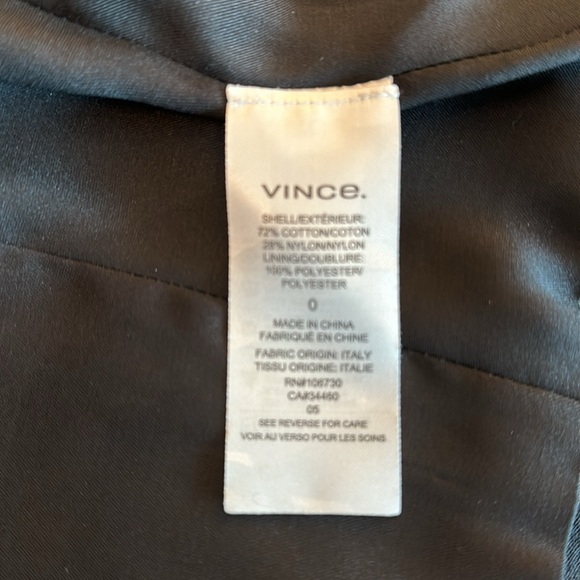 Vince Black Asymmetrical Knit Moto jacket - Picture 4 of 5